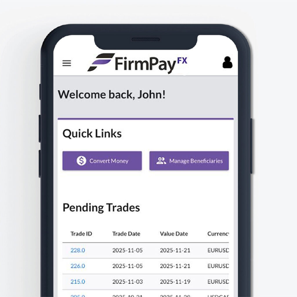 FirmPayFX mobile app